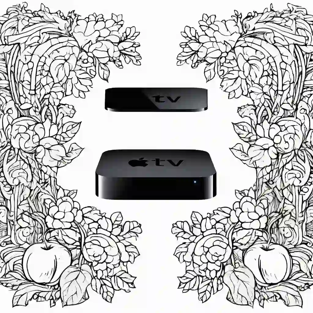 Apple TV coloring pages